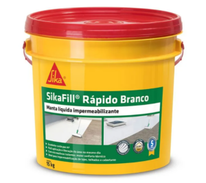 manta líquida Sikafill Rápido Branco para proteção contra infiltração