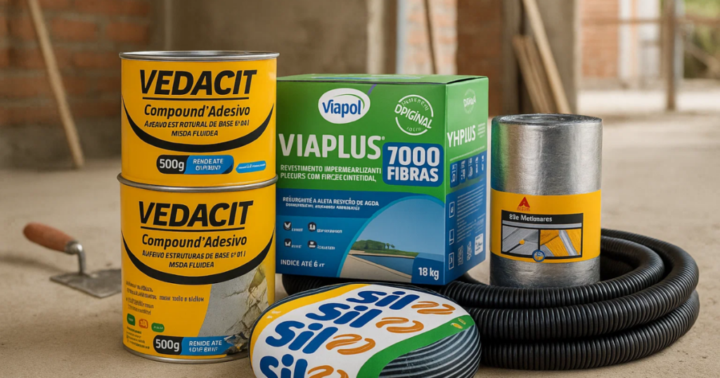 variedade de materiais para construção disponível na FastObra